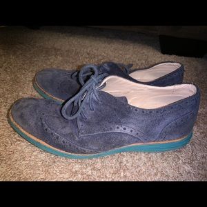 Navy Blue Cole Haan Oxfords